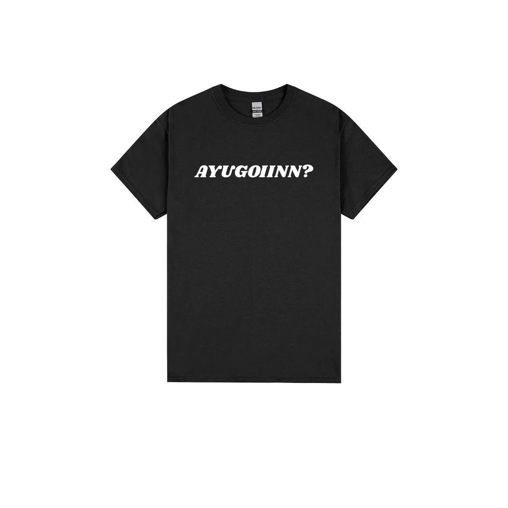 Black front flat lay